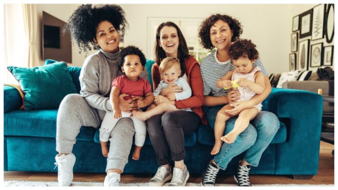group of moms