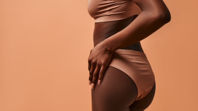 Woman in underwear