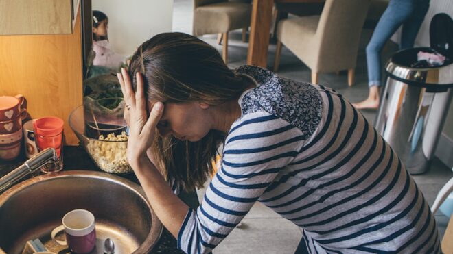 overwhelmed mom